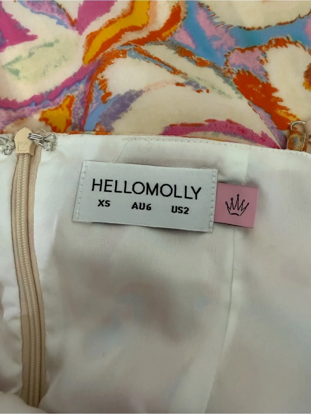 NEW Hello Molly Dreaming in Color Mini Print Dress, Size XS - Picture 6 of 8